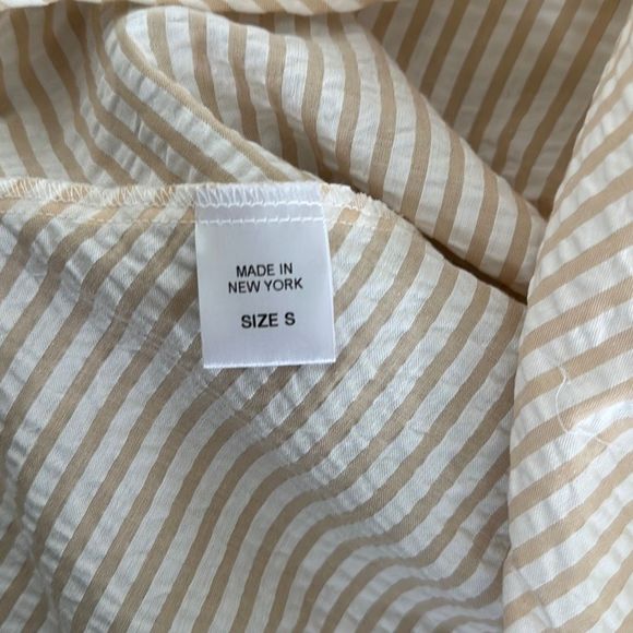 Petersyn One Shoulder Blouse in Almond White Top Size S - Picture 11 of 12